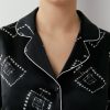 OmD 0232D LOVE Пижама принт. жен. (Рубашка+Брюки прямые), PL