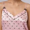 snl-600867_b5 OmD 0109D PINK LOVE Сорочка принт. жен. (на узких бретелях укороченная), PL