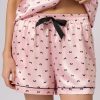 snl-600877_b4 OmD 0320D PINK LOVE Пижама принт. жен.(Рубашка укороченная +шорты), PL
