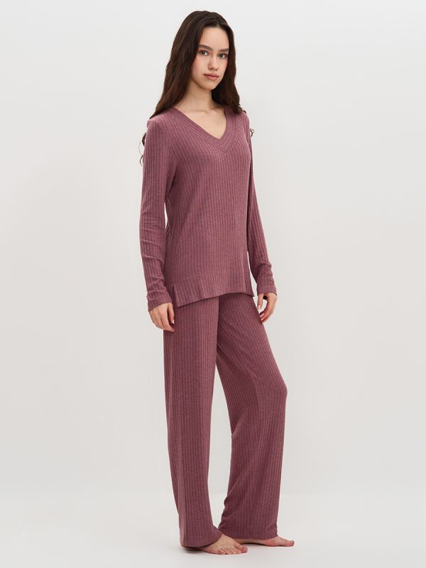 snl-611924_b4 Si 1642D FATTURA Брюки пижамные широкие жен.
