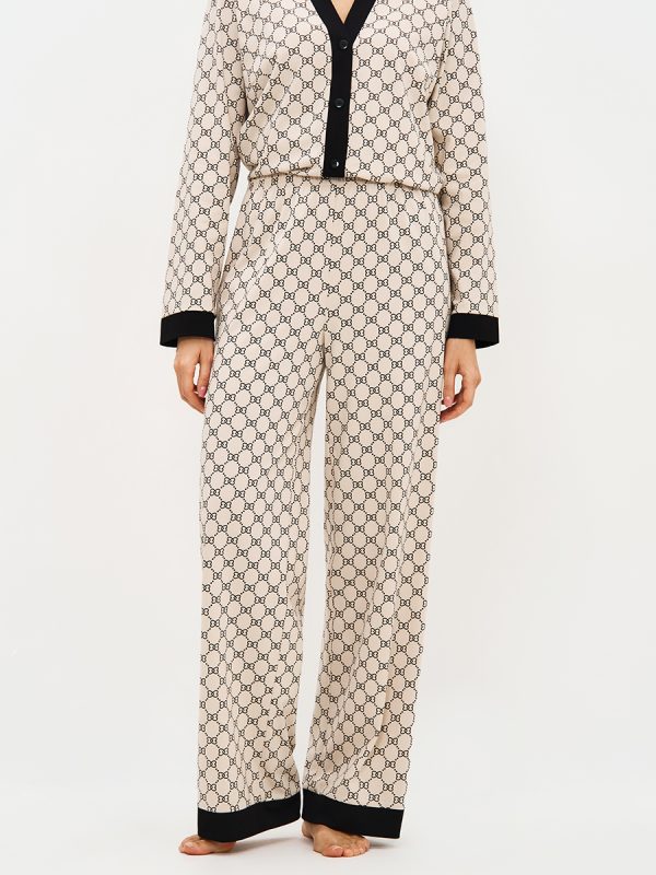 snl-628672_b5 OmD 0232D ALTA MODA Пижама принт. жен. (Рубашка+Брюки прямые), CO