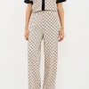 snl-628673_b6 OmD 0244D ALTA MODA Пижама принт. жен. (Рубашка кор.рукав+Брюки прямые), CO