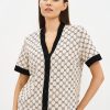 snl-628674_b2 OmD 0240D ALTA MODA Пижама принт. жен. (Рубашка кор.рукав+Шорты), CO
